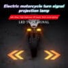 Best Motorcycle LED Projector Indicator Light Bike Turn Signal Projection Light
