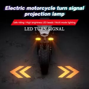 Best Motorcycle LED Projector Indicator Light Bike Turn Signal Projection Light