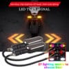 Best Motorcycle LED Projector Indicator Light Bike Turn Signal Projection Light