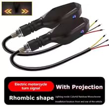 Best Motorcycle LED Projector Indicator Light Bike Turn Signal Projection Light